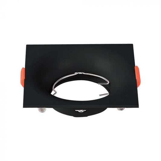 LED BRACKET GU10 SQUARE BLACK PC 88X88X40 (80)