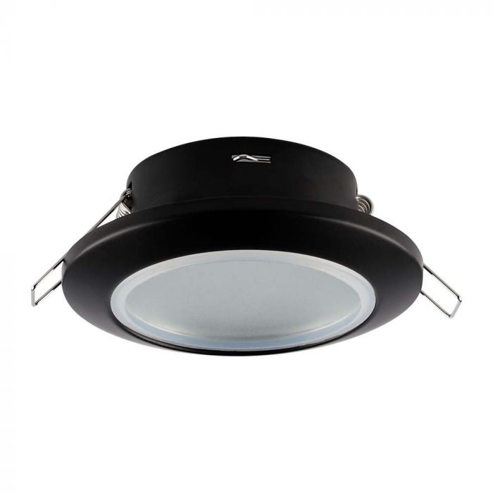 LED BRACKET GU10 ROUND BLACK 92.5 (70) IP44