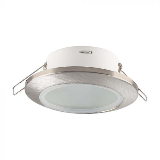 LED BRACKET GU10 ROUND SATIN NICKEL 92.5 (70) IP44