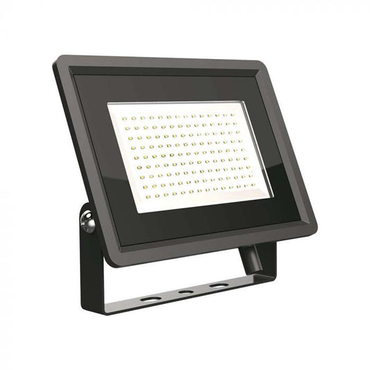 LED FLOOD SMD SLIM 100W CW 110° 8700lm IP65 BLACK