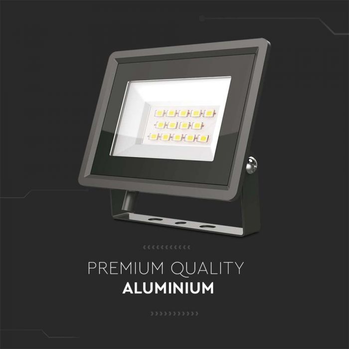 LED FLOOD SMD  SLIM 20W CW 110° 1650lm IP65 BLACK