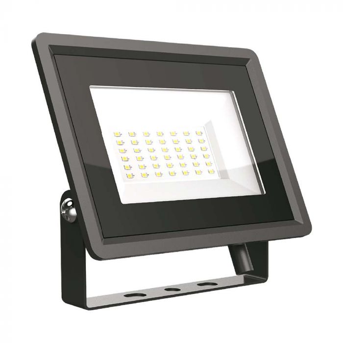 LED FLOOD SMD SLIM 30W CW 110° 2510lm IP65 BLACK