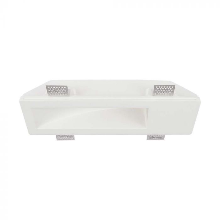 LED BRACKET GU10 SQUARE DOWN WHITE 100x350x75 (355x105) GYPSUM