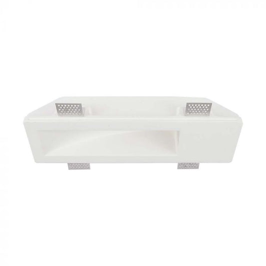 LED BRACKET GU10 SQUARE DOWN WHITE 100x350x75 (355x105) GYPSUM