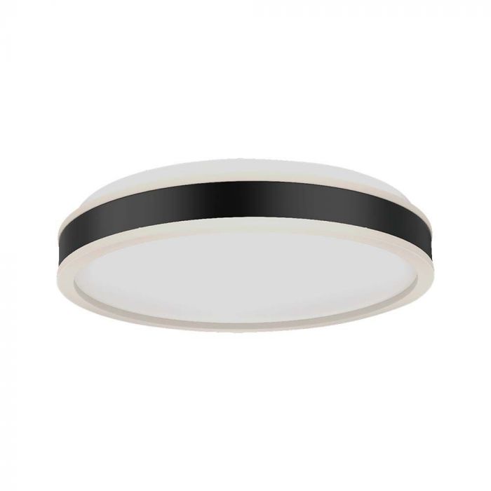 LED DESIGNER CEILING LIGHT 38W DL 4050lm  BLACK  ROUND 400x62mm