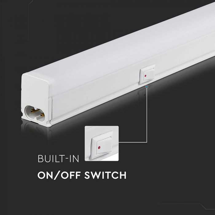 LED T5 TUBE BATTEN FITTING 1FT 4W CW 400lm 120° SAMSUNG CHIP LINKABLE (MAX 100W)