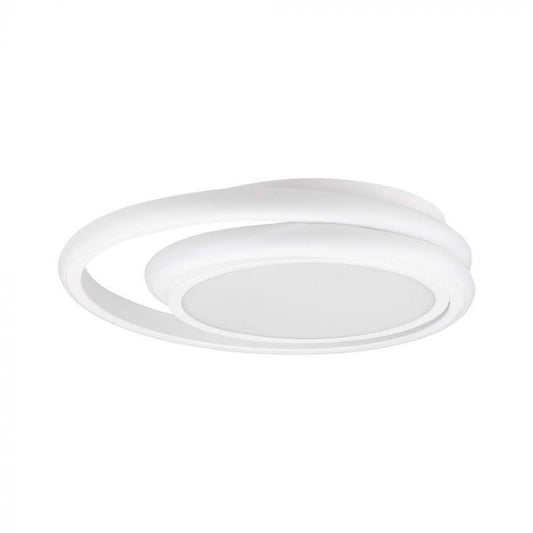 LED DESIGNER CEILING LIGHT 38W DL DOUBLE ROUND WHITE