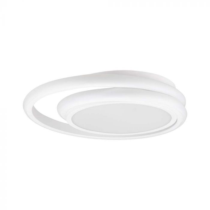 LED DESIGNER CEILING LIGHT DOUBLE ROUND 24W DL 2560lm 300x50mm WHITE