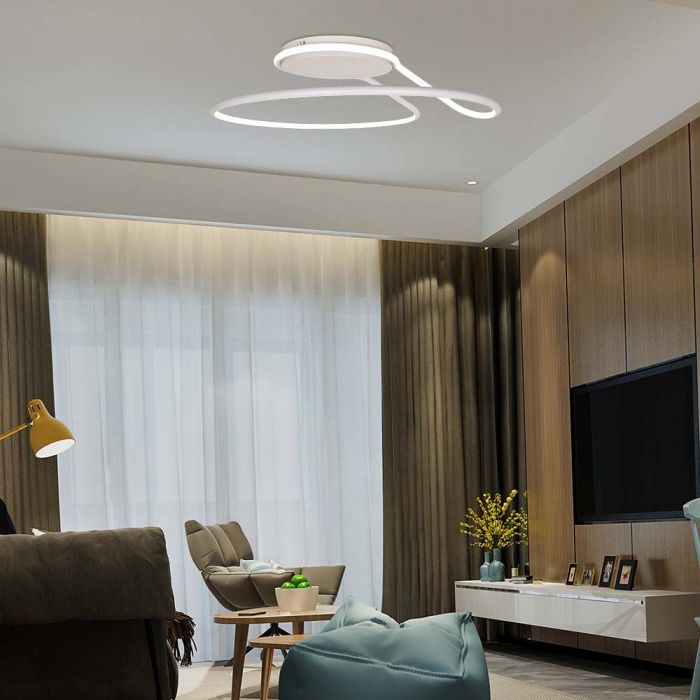 LED DESIGNER CEILING LIGHT 24W DL 2560lm 250x160mm WHITE