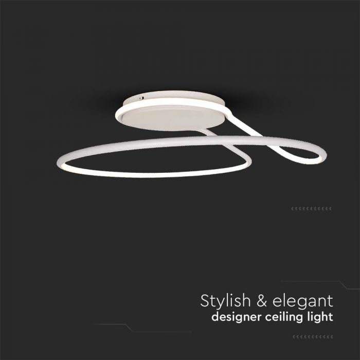 LED DESIGNER CEILING LIGHT 24W DL 2560lm 250x160mm WHITE