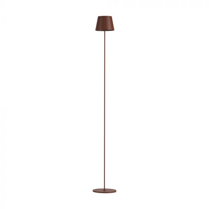 LED FLOOR LAMP 4W (4400mA BATTERY) 300lm WW 120° 140x1300mm IP54 CORTEN