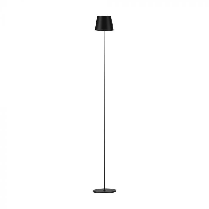 LED FLOOR LAMP 4W (4400mA BATTERY) 300lm WW 120° 140x1300mm IP54 BLACK