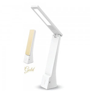 LED TABLE LAMP 4W 3in1 120° 550lm WHITE+GOLD RECHARGEABLE