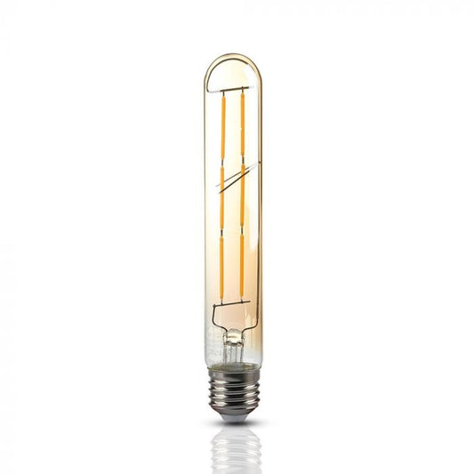 LED E27 FILAMENT LAMP AMBER T30 6W WW 600lm 360° 30X185