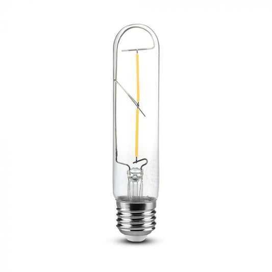 LED E27 FILAMENT LAMP CLEAR T30 2W WW 200lm 300° 30X136