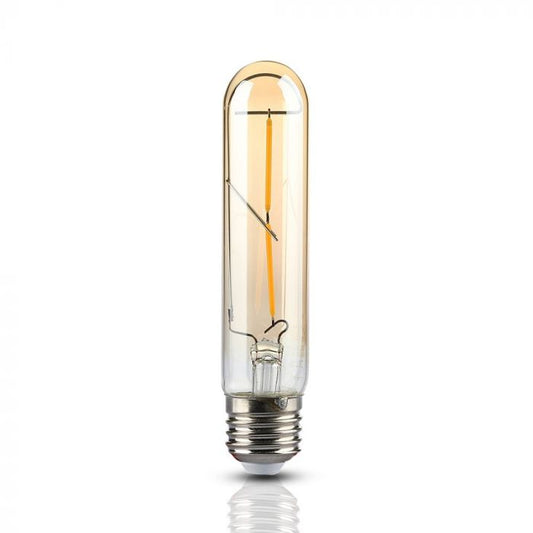 LED E27 FILAMENT LAMP AMBER T30 2W WW 200lm 300° 30X136