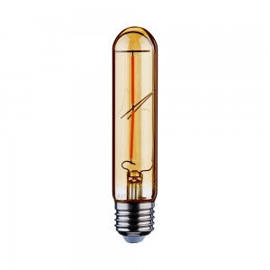 LED E27 FILAMENT LAMP AMBER T30 2W WW 200lm 300° 30X136