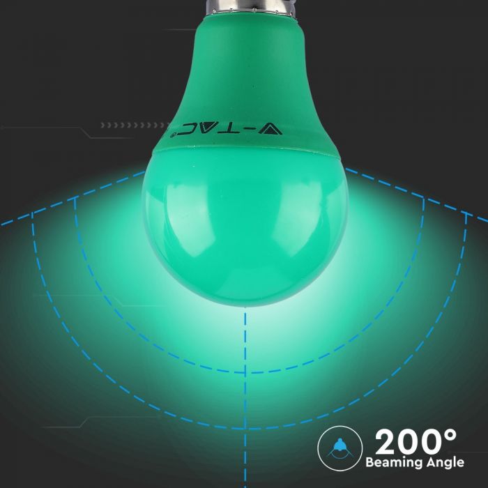 LED E27 LAMP 9W 806lm 200° 60X112 GREEN