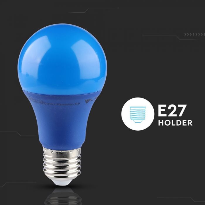 LED E27 LAMP 9W 806lm 200° 60X112 BLUE