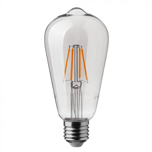 LED E27 FILAMENT LAMP ST64 4W WW 490lm 300° 64X148 DIMMABLE