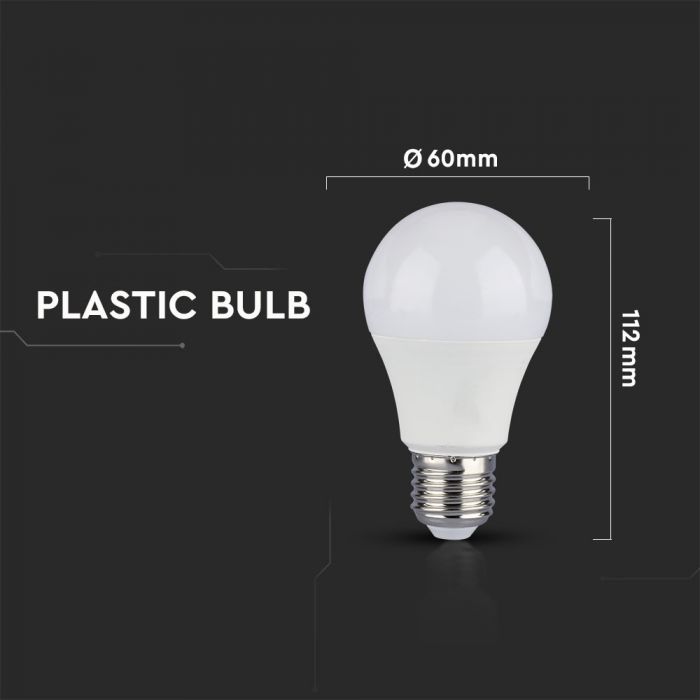 LED E27 LAMP 10W WW 806lm 200° 60X112 CRI 95+