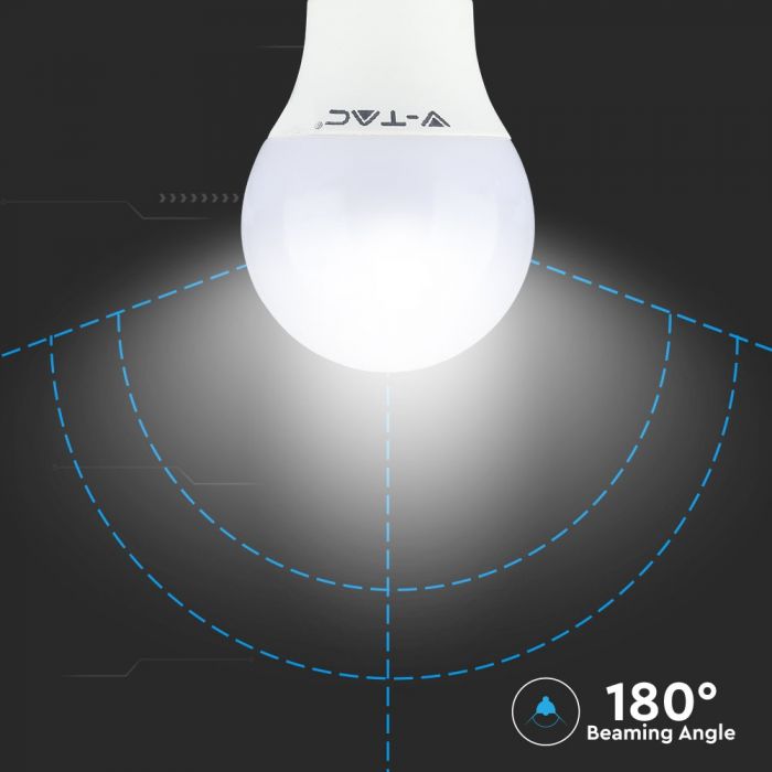 LED E14 LAMP P45 5.5W CW 470lm 200° 46X82 GLOBE CRI 95+