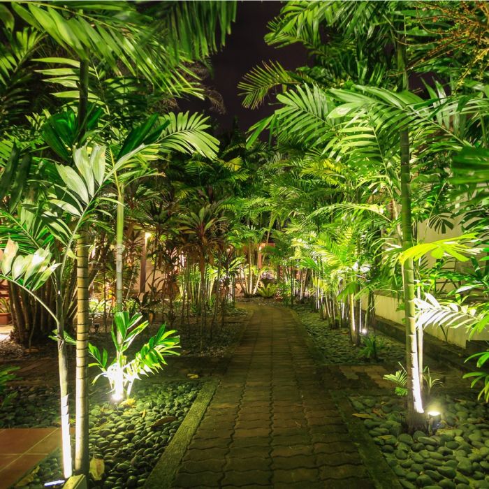 LED GARDEN SPIKE ALUMINIUM 12W GREEN 720lm 73X255 GREY IP65