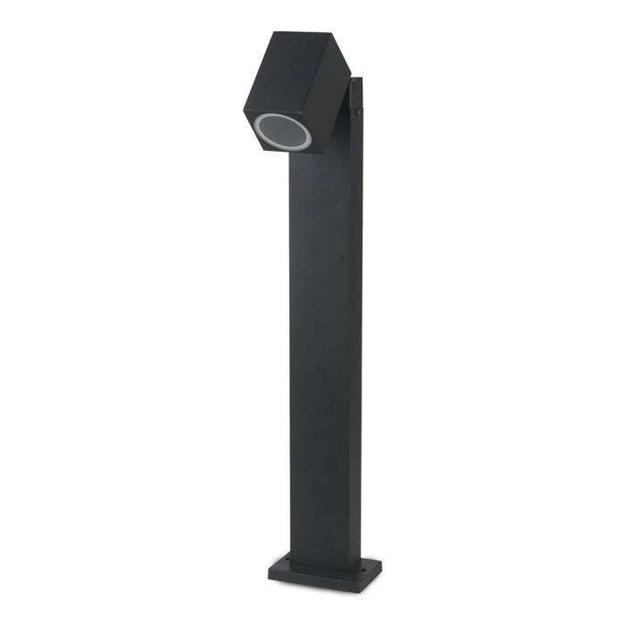 LED BOLLARD FITTING ADJUSTABLE HEAD ALUMINIUM GU10 1WAY IP44 BLACK