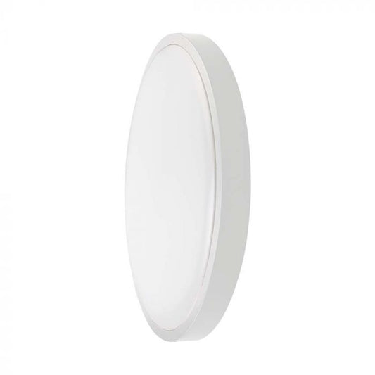 LED DOME LIGHT ROUND WHITE FRAME 18W DL 1830lm 360° 250X63 IP44