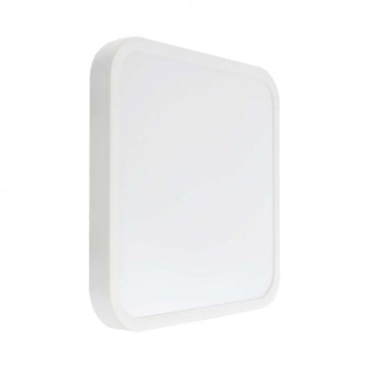 LED DOME LIGHT SQUARE WHITE FRAME 18W DL 1830lm 360° 250x250x65mm IP44