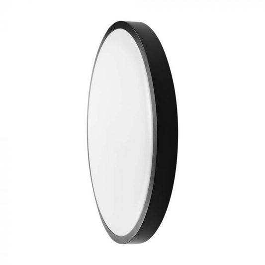 LED DOME LIGHT ROUND BLACK FRAME 18W CW 1830lm 360° 250x63mm IP44