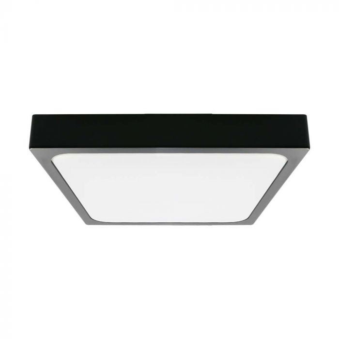 LED DOME LIGHT SQUARE BLACK FRAME 18W CW 1800lm 360° 225x225x60 IP44