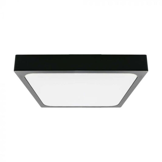 LED DOME LIGHT SQUARE BLACK FRAME 18W CW 1800lm 360° 225x225x60 IP44