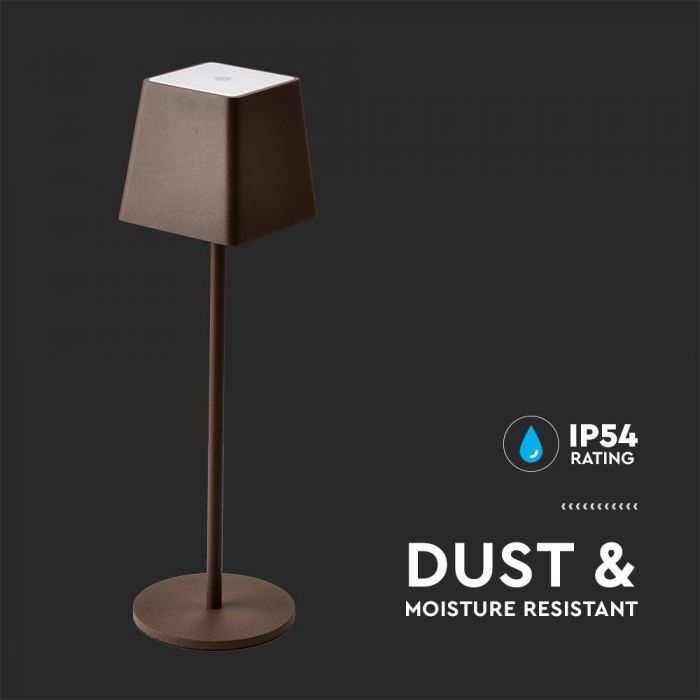 LED TABLE LAMP 2W WW 180° 200lm CORTEN TOUCH DIMMING IP54