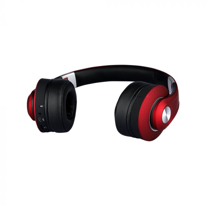 BLUETOOTH WIRELESS HEADPHONE with Adjustable Head 500mah BATTERY RED