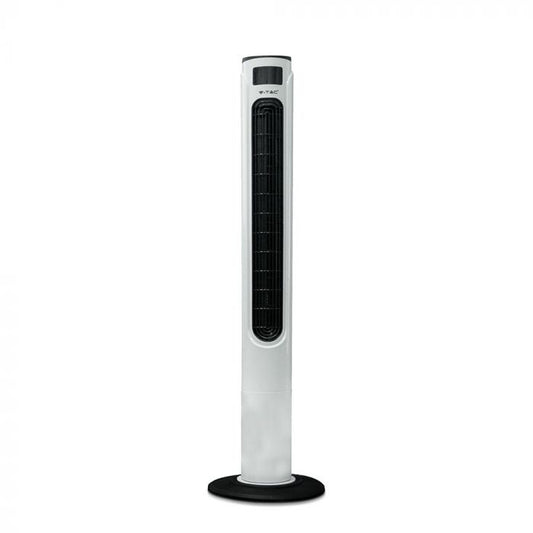 LED TOWER FAN WITH TEMPARATURE DISPLAY & REMOTE CONTROL 55W 3SPEED TIMER 30X30X120 WHITE