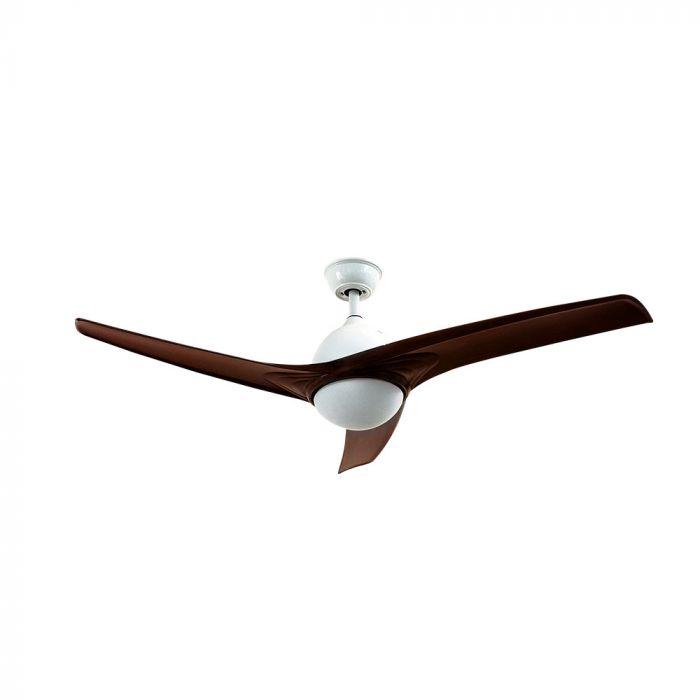 LED CEILING FAN WITH RF CONTROL/3 MDF BLADES BROWN/35W DC MOTOR 15W 1500lm 3in1 CCT 52"(132CM) 5 SPEED