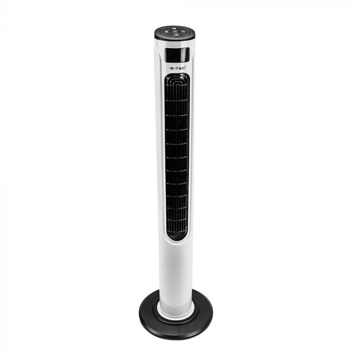 LED TOWER FAN 55W with Temperature Display / compatible with Amazon Alex&Google Home / 46"/Remote Control/Timer/3 Speed