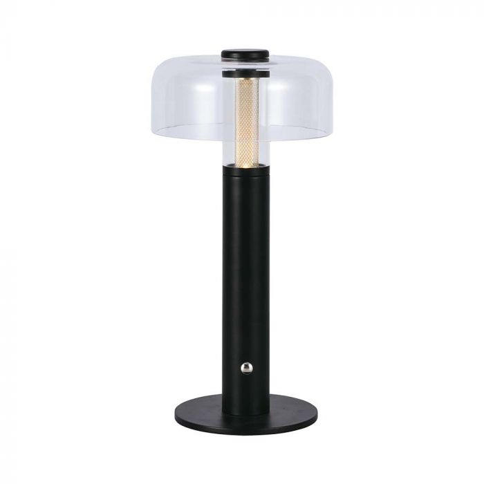 LED TABLE LAMP 1800mAH BATTERY 1W WW 100lm 150x300  BLACK TOUCH DIMMING