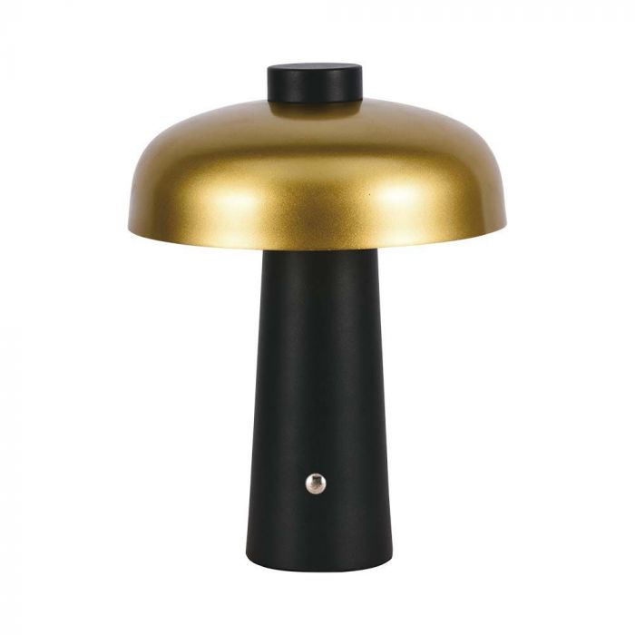 LED TABLE LAMP1800mAH BATTERY 3W 3IN1 200lm 300x390 GOLD+BLACK TOUCH DIMMING