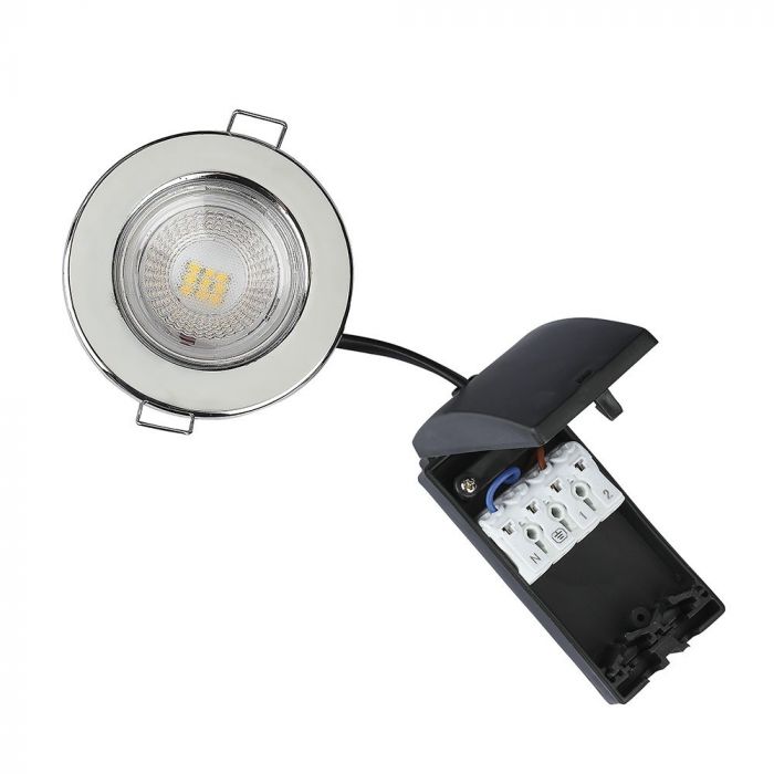 LED BRACKET FIRERATED CHROME 5W DL 500lm 70° 81.5 (57) SAMSUNG DIMMABLE IP65