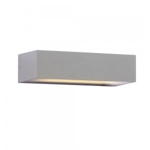 LED UP/DOWN WALL LIGHT GREY 9W WW 400lm 90° 173X81X46 IP65