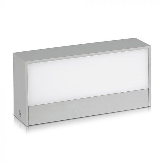 LED UP/DOWN WALL LIGHT GREY 9W CW 400lm 90° 173X81X46 IP65