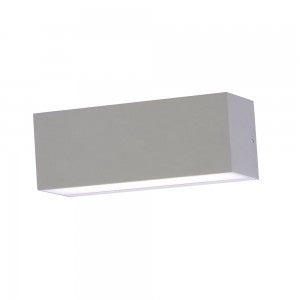 LED UP/DOWN WALL LIGHT GREY 12W WW 600lm 92° 230X100X90 IP65