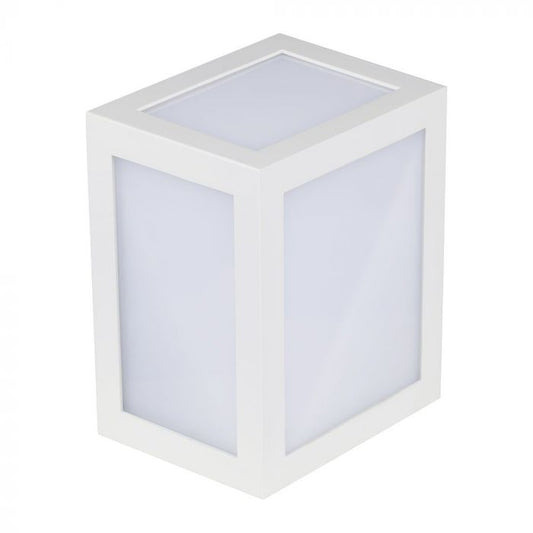 LED WALL LIGHT PC 12W CW 750lm 140° 130X160X108 WHITE IP65