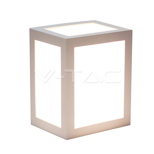 LED WALL LIGHT  PC 12W DL 1350lm 170° 130X160X108 WHITE IP65