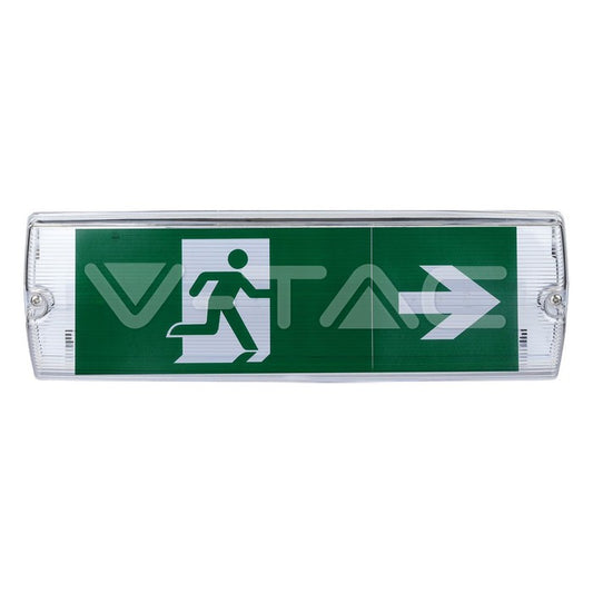 LED WALL/BULK HEAD EMERGENCY EXIT LIGHT 32 SMD 4W 190lm CW IP65 SAMSUNG CHIP