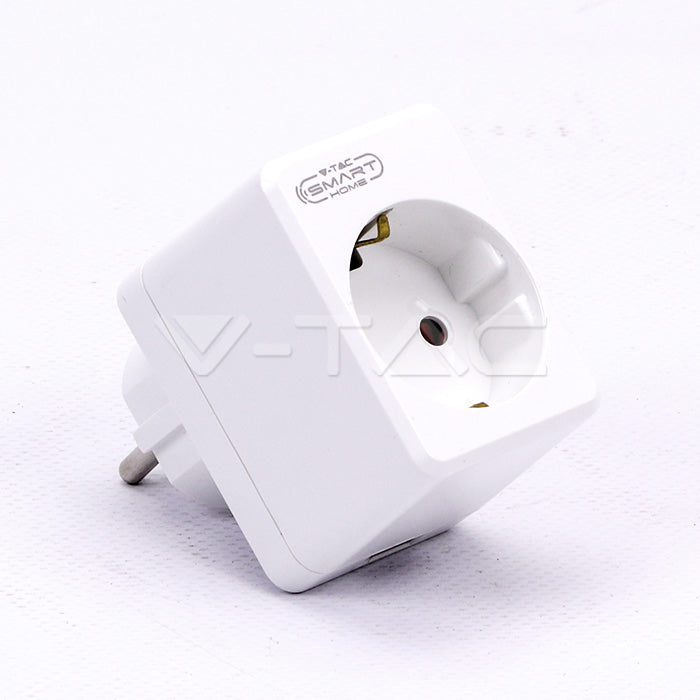 WIFI MINI PLUG WITH USB COMAPATIBLE WITH Amazon Aleza & Google Home 2200W 10A