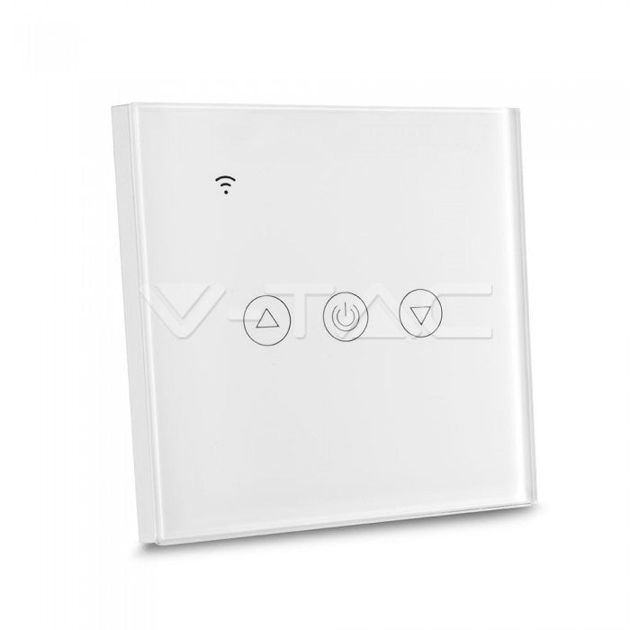 WIFI DIMMER SWITCH PC/GLASS COMAPATIBLE WITH Amazon Aleza & Google Home 2200W 2A IP40 WHITE