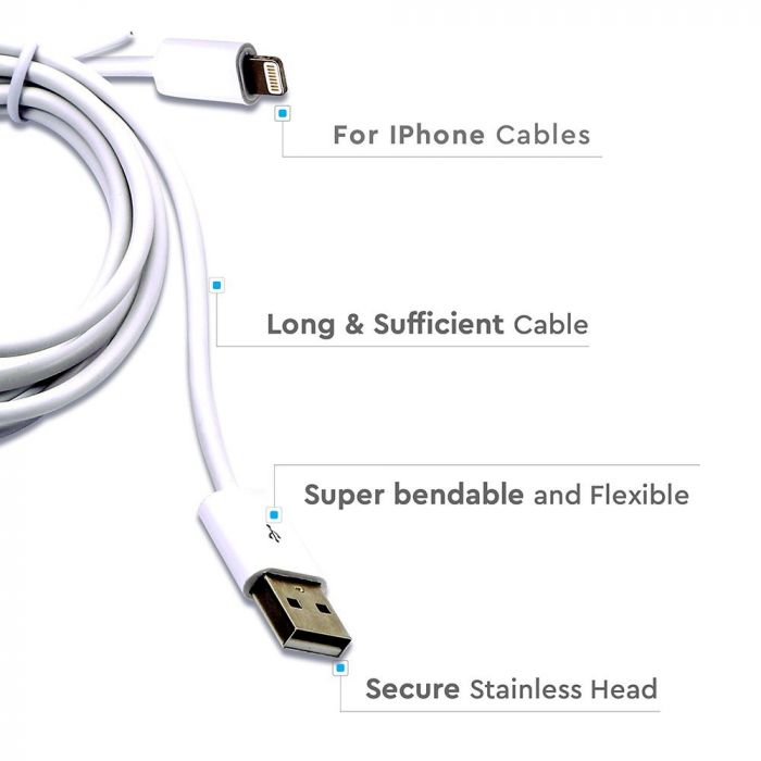 IPHONE MFI CABLE 1.5M WHITE